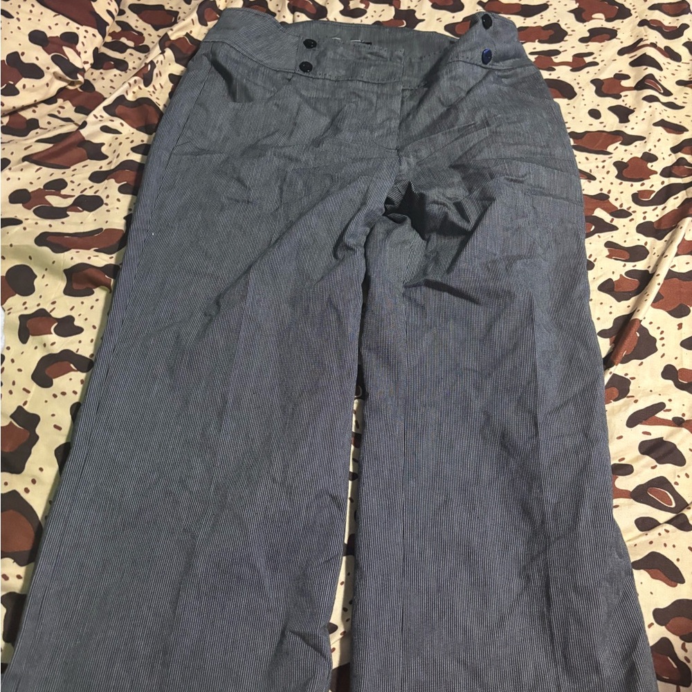 George Black Pinstripe Trousers